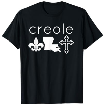 Creole Fleur De Lis Louisiana Cross Shirt T-Shirt
