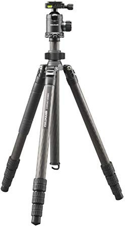 CULLMANN - 56865 - CARVAO 828MC - Dreibeinstativ aus Carbon - Max. 164,5cm Auszugshöhe - Packmaß 49cm - Tragfähigkeit 15kg - Gewicht 1730g - Schwarz