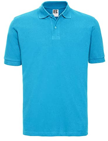 Style It Up *New Mens Short Sleeve Polo T-Shirt Top Tee PK Plain Sports Casual Golf Fashion, (Turquoise, XL)