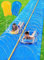 Sloosh Huge Water Slide, 30ft x 6ft/914.4 * 182.8cm Heavy Duty Lawn Water Slide with Built-in Sprinkler and 2 Slip Inflatable Boards for party in summerYard Lawn Outdoor Water Play Activities