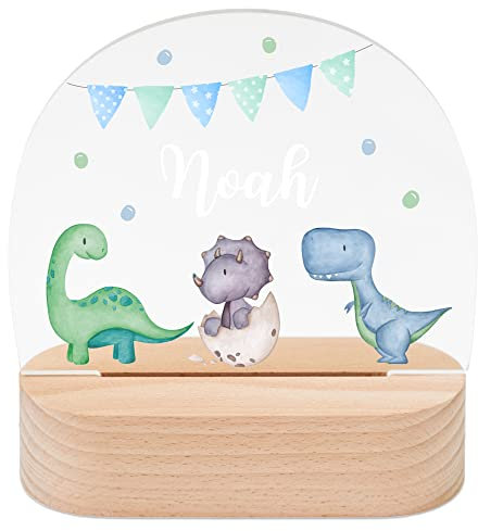 wunderwunsch - Personalisiertes Nachtlicht für Babys - Individuelle Nachttischlampe für Kinder - Personalisierte Geschenke Kinder - Babygeschenk - Geschenk zur Geburt
