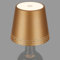 BRILONER - LED Flaschenlampe kabellos mit Touch, dimmbar, warmweiß, Nachttischlampe, Flaschenleuchte, LED Lampe, Akku Tischleuchte, Weinlampe, Flaschenlampe Aufsatz, 11 x 9 cm (DxH), Gold-Matt