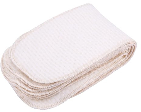 Pannolini per Neonati in Cotone Traspirante da 20 Pezzi Pannolini con Inserti Lavabili Riutilizzabili Dal Design a Tre Strati