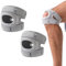BafanglaiUK 2PCS Patella Kniebandage, Pain Relief Knee Braces, Verstellbare Kniebandage Zum Tanzen, Für Meniskusriss, Knieschmerzen Lindern (Grau, Erwachsenengröße L)