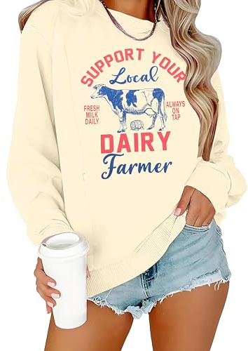 ASTANFY Maternity Nursing Sweatshirts for Breastfeeding Women Friendly Zipper Nursing Sweatshirt Mama Breast Feeding Sweater Apricot