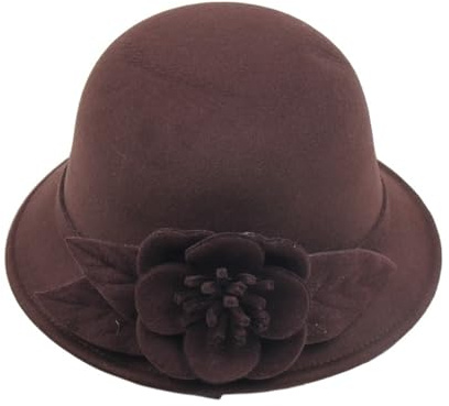 XUCZHAI Bowlerhatt för kvinnor, fyrverkeriehatt For, fiskarhatt, banketthatt, elegant varm och kall vinterhatt