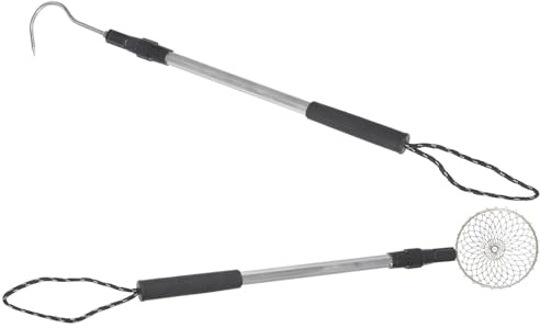 Parliky Beach Sand Sifter Kit with Shell Scooper and Retractable Aluminum Rods Strong Sand Filter Tool for Shell Picking Rock Hunting and Treasure Collecting Sea