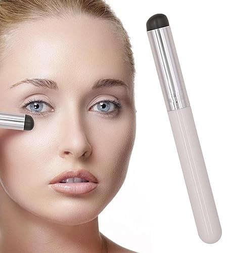 Silikon läppborste mjuk liten glans applikator runt huvud makeup | multifunktionell för läppstift ögonskugga concealer