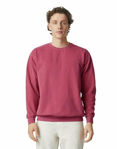 Comfort Colors rundhalsad tröja för män, stil 1566, karmosinröd, XXL