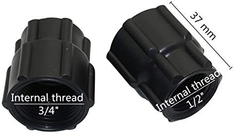 XLBH Easy to install 1/2 3/4 Female Thread Straight Connector 1/2 to 3/4 Internal Thread Reducer Coupling Adapters Plumbing Pipe Fittings quality assurance (Color : 3I4 inch to 1I2 inch)