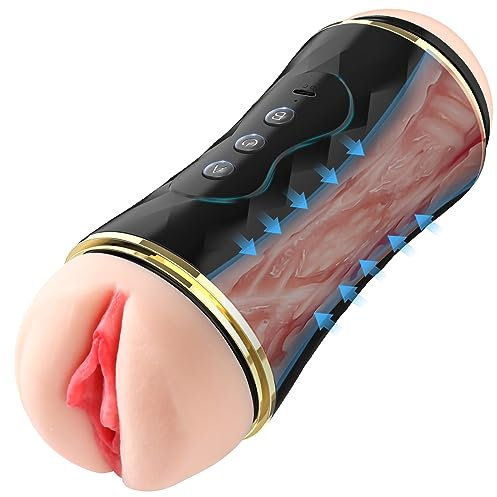 Elektrischer Masturbator Sexspielzeug für mann Masturbieren 10 Vibrationsmodi Masturbatoren Unabhängige Kontrolle Sex toy 3D Automatischer Taschenmuschi Doppelter Eintrag Erotikspielzeug männer