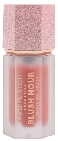 Profusion Cosmetics Shimmer Hour Liquid Blushlighter, Blendable Dewy Cheek Tint with Rich Pigment for a Radiant and Luminous Glow
