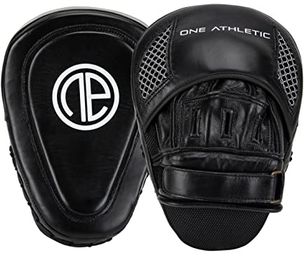 One Athletic Gebogene Fokus-Handschuhe, Schwarz