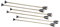 Jamso Design 6 Pfeile für Kinder mit Lederfeder 35 cm, Bogensport Holzpfeil mit Saugnapf