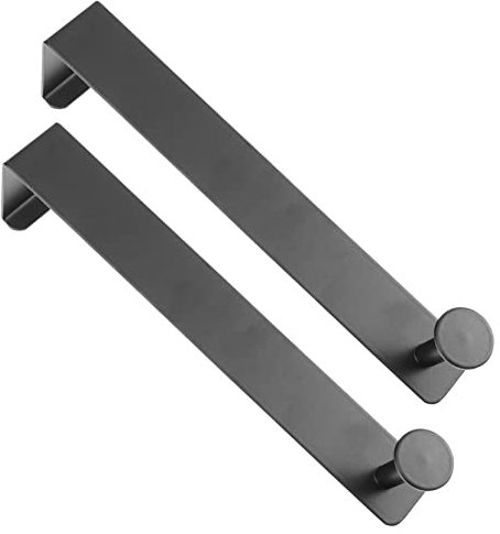 jojofuny 2pezzi Ganci Appendiabiti Da Porta Da Ganci Multi-funzionali Inossidabile Design Per Cappotti Asciugamani e Accessori Ottimo Per Cucina Bagno Ufficio e Altro