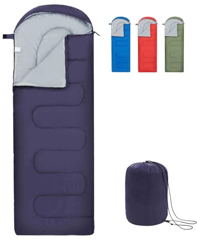 Underwood Aggregator Schlafsäcke für Erwachsene und Kinder -Ultraleichter Schlafsack 3Saison für kaltes Wetter,kompaktes Rucksack Camping-Schlafsack für Mädchen Jungen, leichte Schlafsäcke für Camping