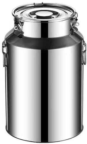 201 Lechera Acero Inoxidable,Barriles De Cerveza 5 litros,Cubo De Vino, Jarra De Leche,Bidón De Té, Barril De Transporte Multifuncional con Junta De Silicona,Almacenaje Cocina,Resistente 7L
