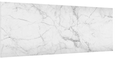 micasia Glas Spritzschutz inkl. Aufhängung 4 mm starke Küchenrückwand Steinoptik Glasrückwand - Made in Germany - Modern Marmor Wandpaneel weiss Küche Herd Küchenspiegel 1022 (125x50cm)