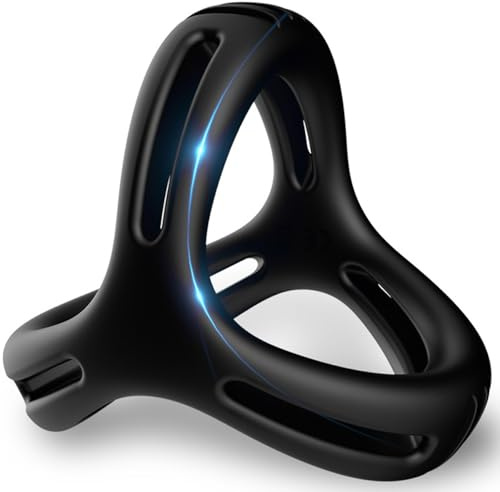 WreGmgg Pulsera En Silicona Negra MultifuncióN, Accesorios para Entrenamiento De Yoga En CáMara De Cama, Regalo por Pareja-H44