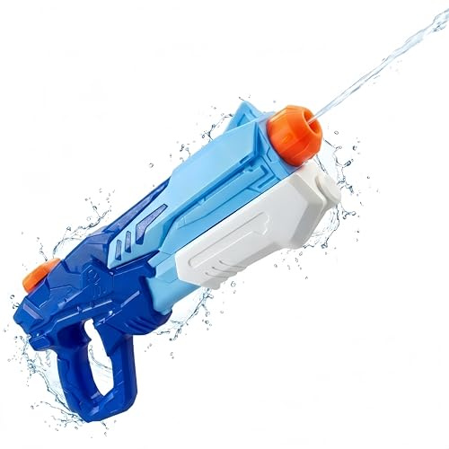 Muslecid Water Gun for Kids and Adults, 600ML Large Capacity Water Pistol Super Soaker, 26-33ft Long Range Squirt Gun Blaster Toy for Summer Garden, Swimming Pool, Beach Games and Outdoor Water Fights