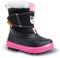 DEMAR Kinder Winterstiefel mit Wolle gefüttert Bear (22/23, schwarz/pink)