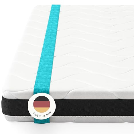 verapur Hypersoft Topper Fresh HTF800 I 140 x 200 cm I Härtegrad H1 I Matratzen-Auflage I 8 cm Gesamthöhe I waschbarer Bezug I Allergiker geeignet