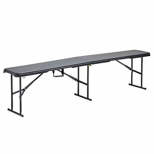 Rekkem Banc Pliant Noir 3 Places 180cm