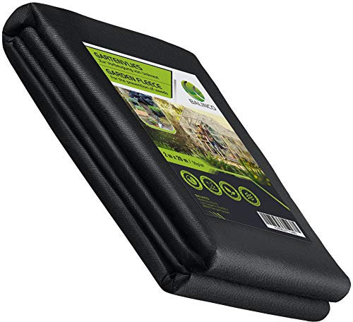 Balinco Vellón antihierba 50g/m² | Lámina antihierba | Vellón de jardín antihierba - Resistente al desgarro, Permeable al Agua y con Alta estabilización UV (40m² (20m x 2m))