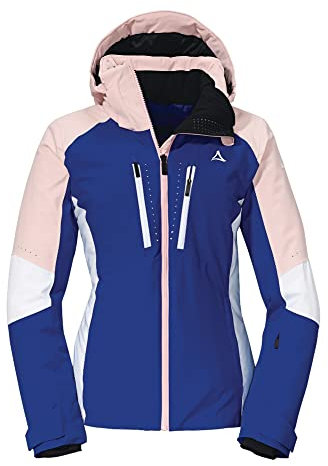 Schöffel Damen Ski Jacket Naladas L, wind- und wasserdichte Skijacke mit Body Mapping Technologie, atmungsaktive Outdoorjacke mit Unterarmbelüftung und Schneefang, cool cobalt, 40
