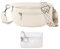 TTPSRY Crossbody Bag Damen mit Münzgeldbeutel Leder Bauchtasche Gurt Mittelgroße Crossbag mit Breitem Wechselgurt Gürteltasche für Festival Reise Alltag