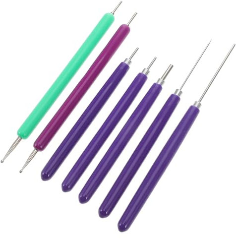 EXCEART 1 Satz Papierstift Quilling Schlitzwerkzeug Fondant -Werkzeuge Klebstoff Papierrollwerkzeug Quilling-Werkzeug Quilling-Metallstift Quilling Stift aus Papier selber Machen Plastik