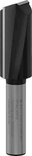 Bosch 1x Fraise à rainurer droite PRO, deux goujures (pour Bois résineux, Bois dur, Ø 14 mm, Professional Accessoire Défonceuse manuelle, Fraise à araser)