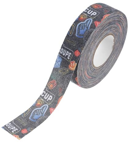 GOOHOCHY Ruban Adhésif de Hockey sur Glace Antidérapant 25 CM X 185 M Résistant à l'usure Blanc pour Bâton de Hockey – Accessoire Sportif pour Protection et Meilleure Prise en Main