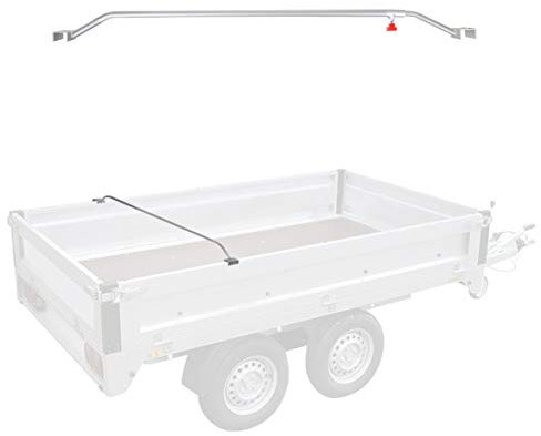 Pat Remorque plate en aluminium réglable 132-204 cm Vis à bouton