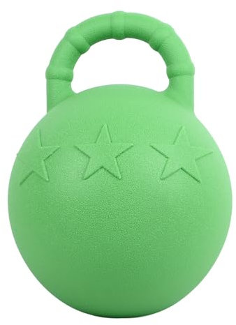CDQL 1 Stück Pferdespielball – Großer Pferdeball – Grünes Interaktives, Fruchtiges, Langsam Springendes Pferdespielzeug – Riesiges Pferdespielballspielzeug für Pferde Zum Spielen –