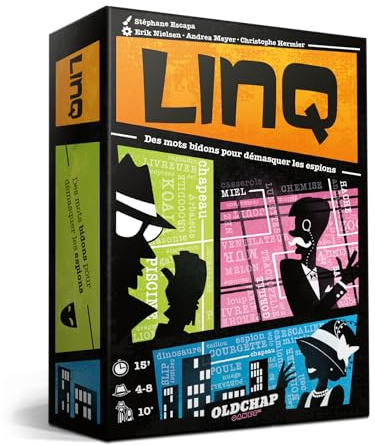 Blackrock Games LINQ - Jeu d'ambiance idéal Entre Amis - Jeu de société d'association d'idées - 10 Ans et Plus - Parfait en Groupe jusqu'à 8 Joueurs - Amusant - Jeu d'apéro - OldChap