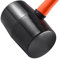 UNGFEI 2 PCS 16oz Rubber Mallet, 450g Hammer for Tiling, Bricklaying with Non Slip Handle, Black Solid Rubber Mallet for Home Decoration, Camping, Flooring, Carpenter Maintenance