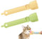 2PCS Happy Spoon Multifunctional Lickable Cat Treats Squeeze up Cat Liquid Snack Feeding Spoon