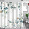 APROPHIC Duschvorhang 180x180 Duschvorhänge Eukalyptus Blättern Grün Wasserdichter Schnell Trocknender Abwaschbarer Duschvorhang Badewanne Stoff Bad Vorhang mit 12 Haken
