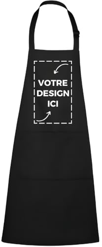 Tostadora Tablier Personnalisé pour Homme et Femme - Avec ou Sans Poche, pour Barbecue et Cuisine - Cadeau Personnalisable