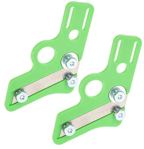 NUOBESTY 2 Pièces Tondeuse Avion Travail Du Bois Raboteuse à Main Outil à Bord Droit Plan De Bord Pour Manuel De Chanfreinage En Forme De v Light Green Plastique