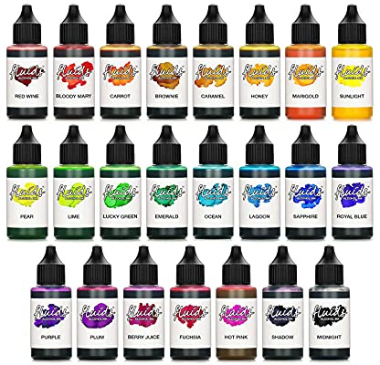 Octopus Fluids Alcohol Ink Set transparent, Alkoholtinte, 23 x 30 ml