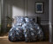 Bettwaesche-mit-Stil Mako Satin Bettwäsche Raute dunkelblau (Garnitur 240x220 + 2X 80x80 cm)