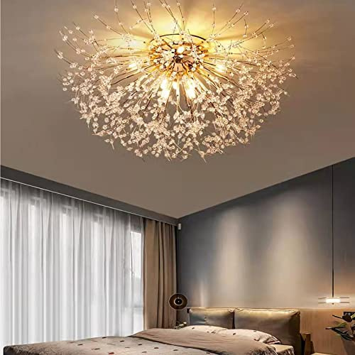 Lampadario Moderno Con Fuochi D'artificio, Luci G9 Lampada Da Soffitto A Dente Di Leone Plafoniera In Cristallo Plafoniere Da Incasso Per Soggiorno Sala Da Pranzo Camera Da Letto Foyer (8 Lichter)