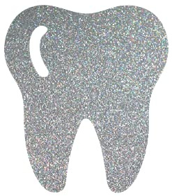 Bügelbild Zahn Größe wählbar