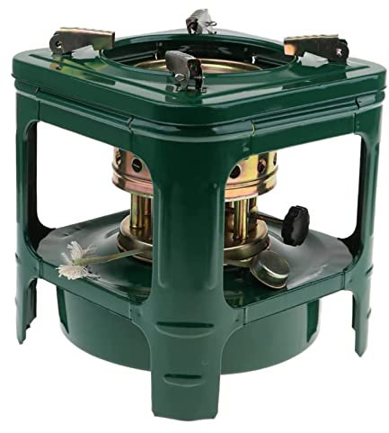 oiakus Petroleum Heating Stove, Outdoor Lightweight Alcohol Kerosene Diesel Heating Oven, Windproof Camping Grill Stove with 8 Furnace Cores, for Backpacking, Hiking, Picnic, for 1-3 People