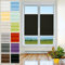 Plissee Rollo zum Anschrauben - TOP QUALITÄT Pearl Stoffkollektion | Rollo Jalousie, Halterungen zum Schrauben | Faltrollo Sichtschutz und Sonnenschutz, Fenster [Schwarz, 70 cm x 120 cm]