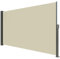 Seitenmarkise 200×350 cm – Ausziehbarer Sicht-, Wind- & Sonnenschutz, 280g/m² Polyester mit PU-Beschichtung, wasserabweisend, Beige – Kassette aus Stahl-Home & Trends