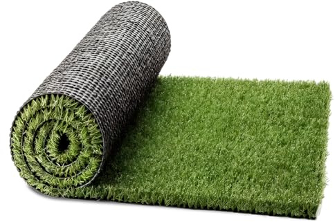Césped Artificial/Jardín/Terraza/Balcón/Piscina/Exterior / (Forever Basic (20mm), Rollo 2 x 12m (24m²))