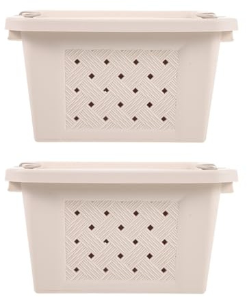 UKCOCO 2 Stück Atmungsaktive Kleintier Transportbox aus Kunststoff für Hamster Meerschweinchen Kleine Nager Tragbare Aufbewahrung mit Belüftungslöchern für Reisen und Ausflüge